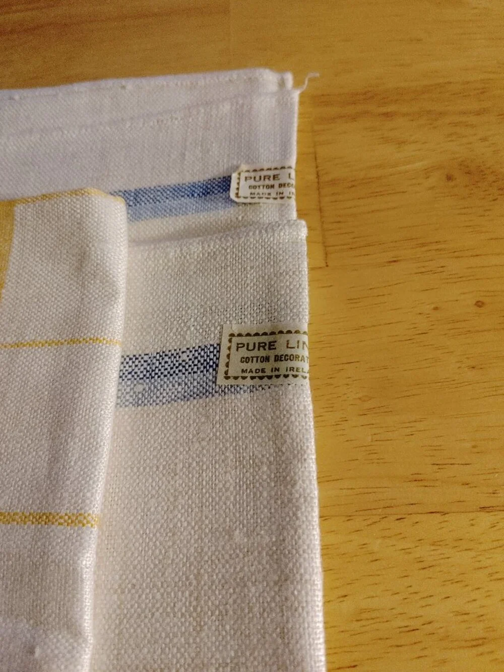 Vintage Brand New Genuine Irish Linen Colour Cotton Made in Ireland